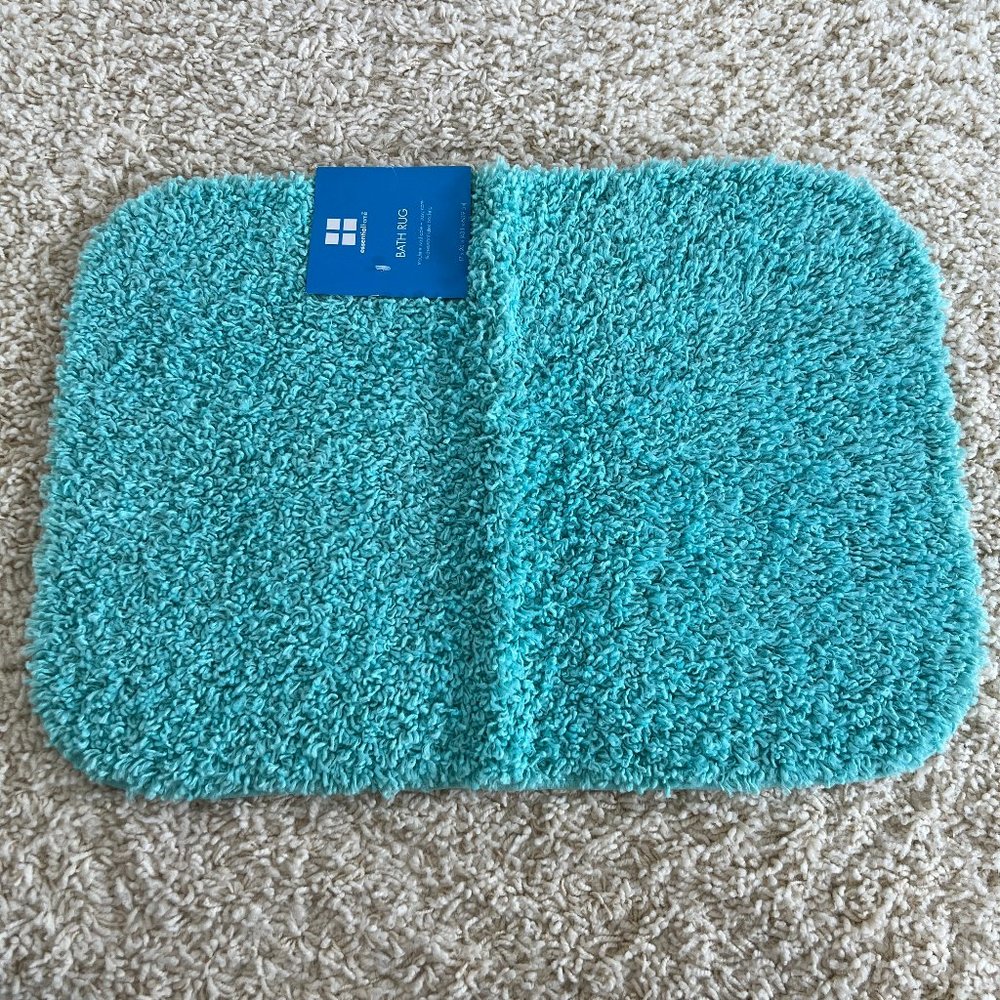 Turquoise Bath Rug